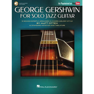 George Gershwin for Solo Jazz Guitar Guitar Solo Softcover Audio Online - TAB (HL00324736)