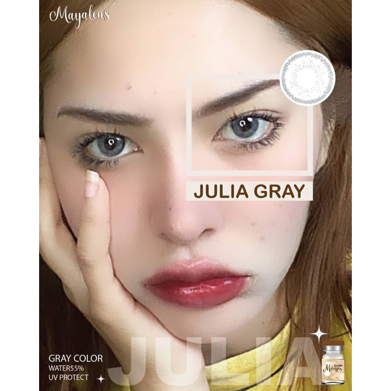 Julia gray คอนแทคเลนส์ (Mayalens ค่าอมน้ำ 55%) ราคา ถูกที่สุด ดีลบีเคเค แกลเลอรีภาพที่ 4