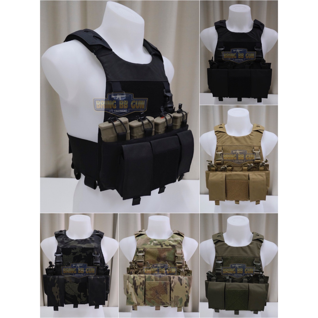 เวส FCPC 2.0 (FCSK) (FCPC Minimalistic Multi-Mission Plate Carrier + 5.56 Quardruple mag plate) (FCS