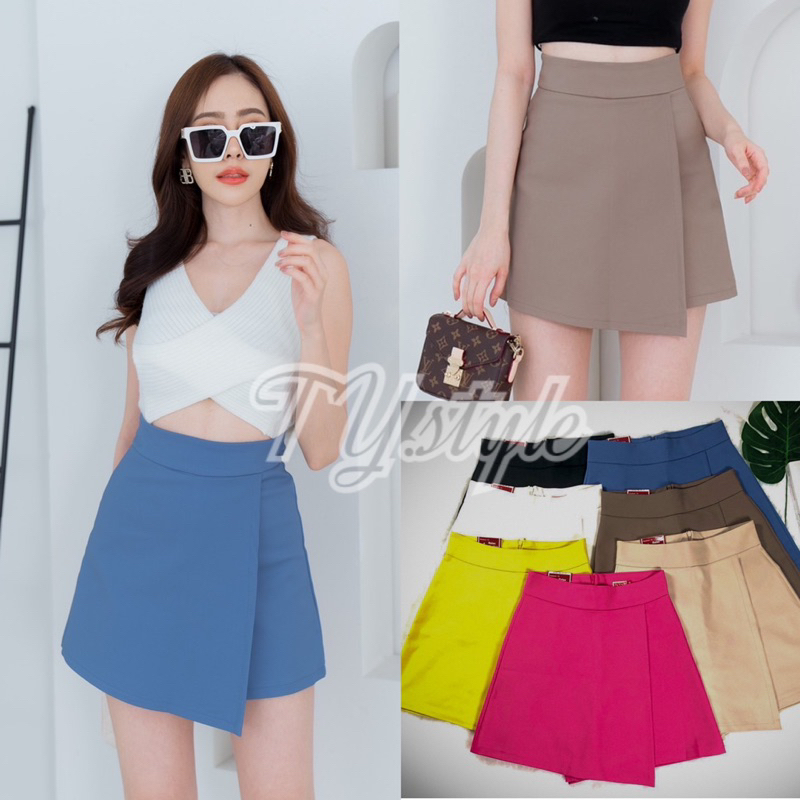 PT closets ♡ กางเกงกระโปรง ป้ายหน้า งานซิปหลัง ทรงสวย เก็บทรงได้ดี #TB035