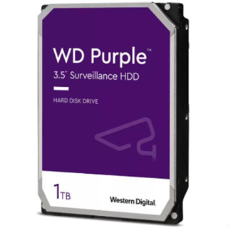 Harddisk 1TB สำหรับทำงาน 24/7 SATA3(6Gb/s) 64MB CACHE PURPLE 1TB AV CCTV 3.5"