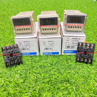 DH48S-S (0.01S-99h)Timer 24VDC/AC 110VAC 220VAC ‼️มีสองเกรด เลือกได้‼️(พร้อมซ๊อกเก็ต)