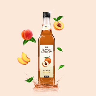 ไซรัป Flavor Library Peach  750 Ml.