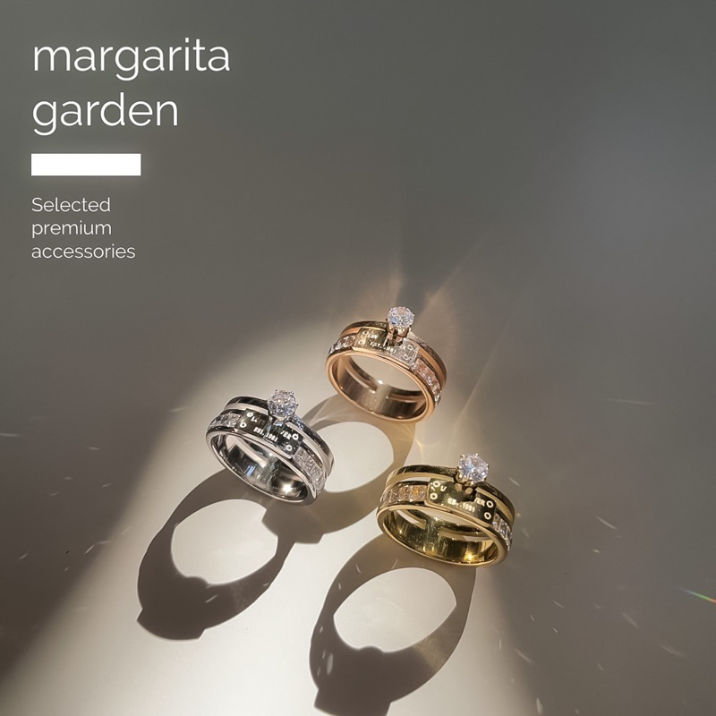 Margarita Luxe Diamond Stainless Ring