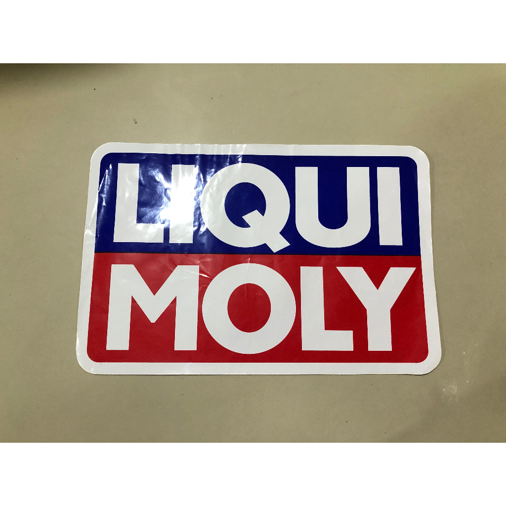 ิิิสติ๊กเกอร์ liqui moly แผ่นใหญ่ที่สุดขนาด 34 x 22.5cmขวัญใจวัยรุ่นรถซิ่งประเทศไทยติดได้ทุกรุ่นทุกว