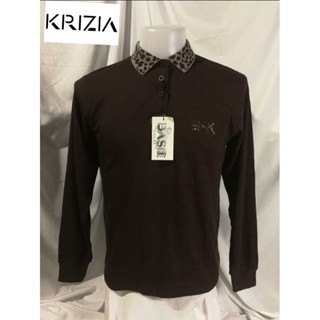 BASIC by KRIZIA Brand_2nd hand เสื้อโปโลแขนยาว วัสดุผ้าฝ้าย​ 💯%/ Size M/ Made in China​🇨🇳​/ แท้มือสองกระสอบนำเข้า​