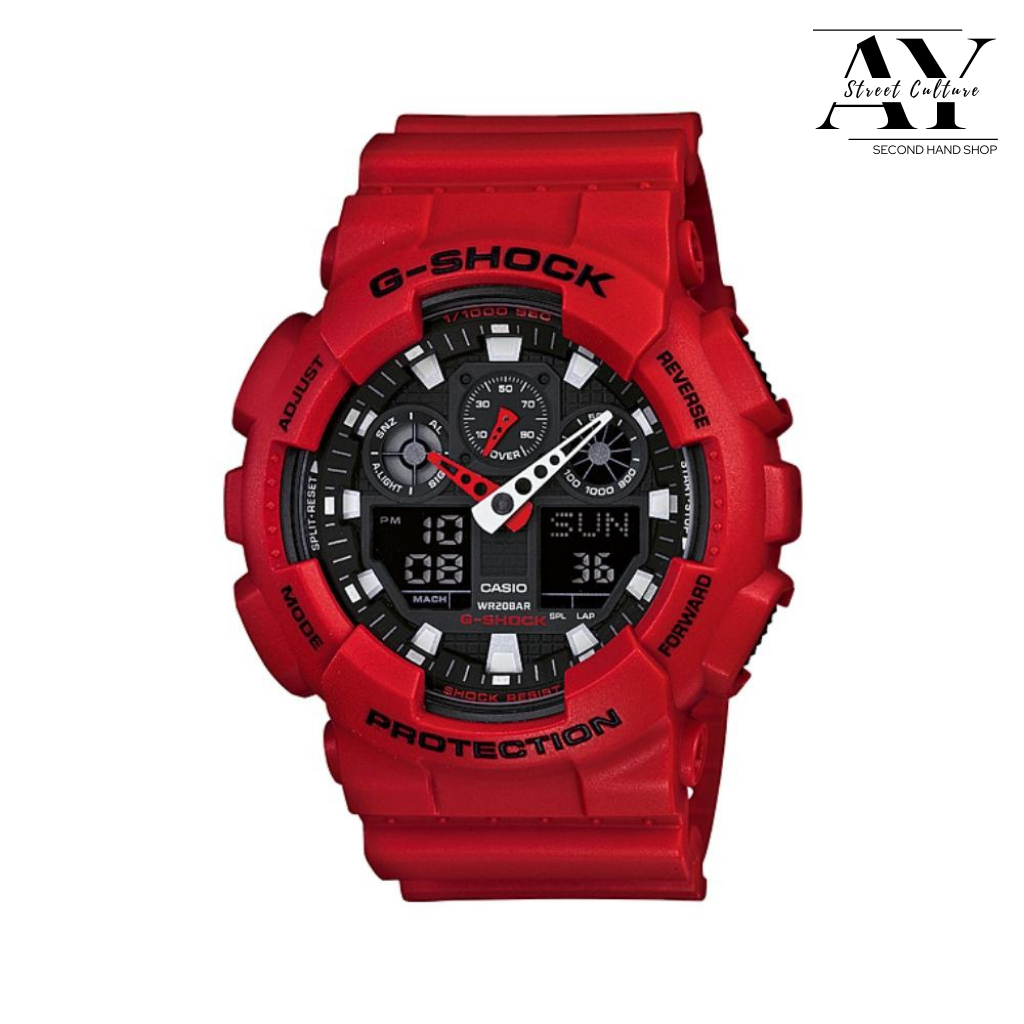 นาฬิกา G-Shock รุ่น GA-100B-4ADR สี RED มือสอง ของแท้