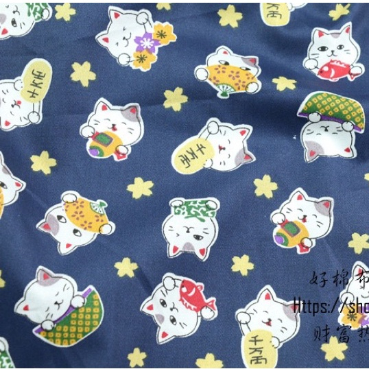 ผ้าคอตตอน 100% ทอทวิล หน้ากว้าง1.6 เมตร ตัดขายเป็นเมตร พิมพ์ลายช้าง ลายแมว ลายเด็กผู้หญิง