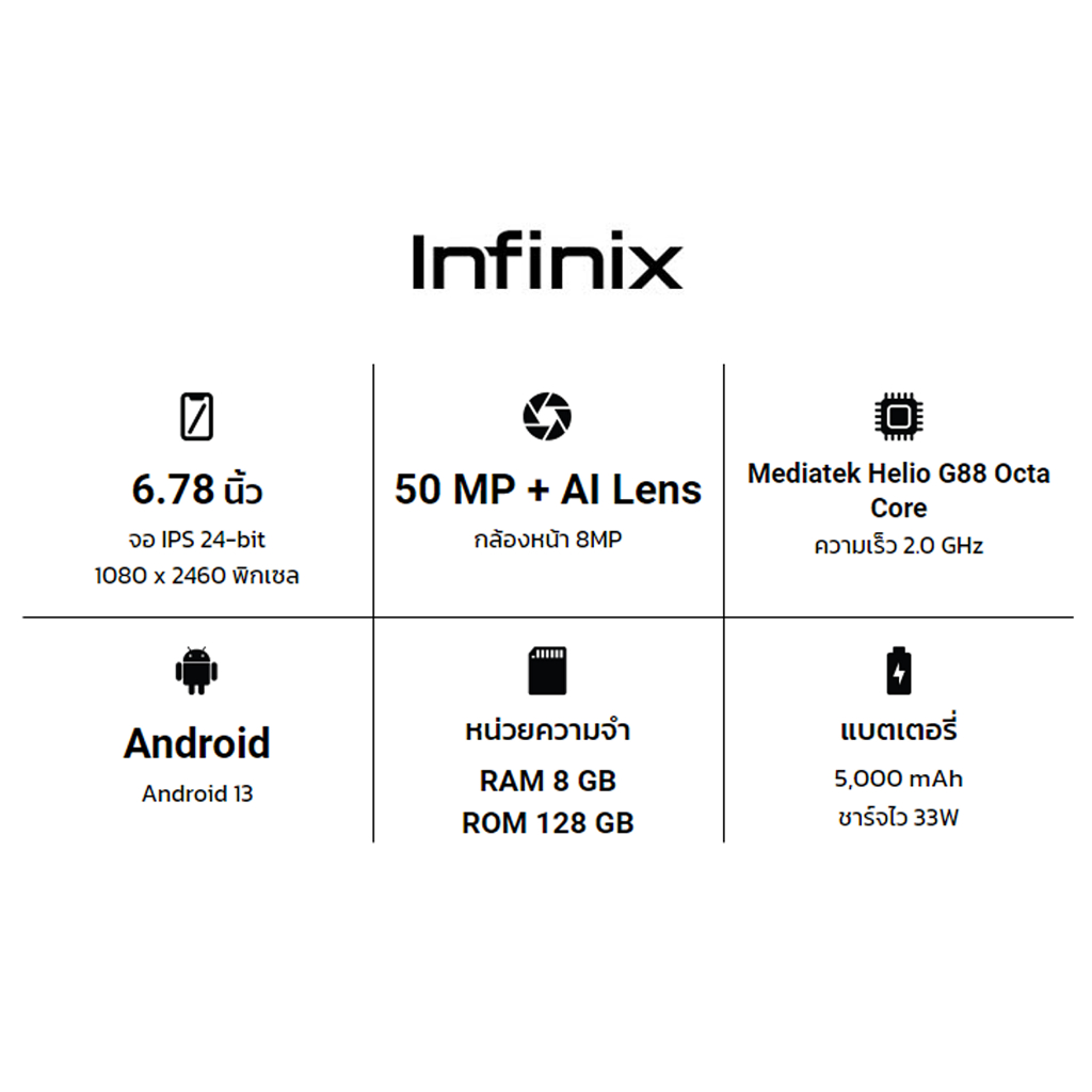 [New] Infinix Hot 50 series | Hot 50Pro + | Hot 50 Pro | Hot 50 ศูนย์ไทย by MobileCafe