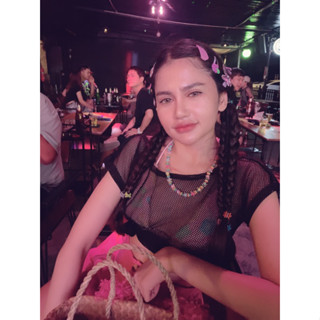 เสื้อตาข่ายผูกเอวใส่คู่กับบิกินี่ ใส่ครั้งเดียว