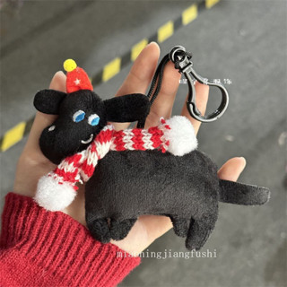 (พร้อมส่ง🌷) Puppy black plush doll พวงกุญแจตุ๊กตา พวงกุญแจหมา