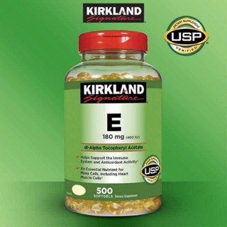 พร้อมส่ง KIRKLAND Vitamin E 180mg 500 Softgels