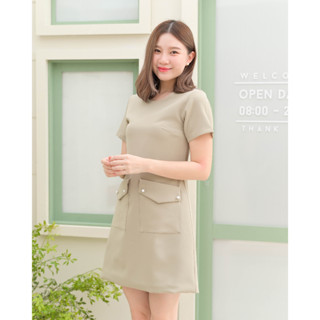 CRAYONBRAND - ชุดเดรส รุ่น Two pocket pearl dress