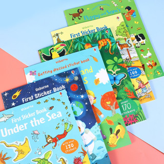 ของเล่น หนังสือภาพสติ๊กเกอร์ | Usborne sticker book หนังสือเด็กเล็ก เด็กอนุบาล เตรียมอนุบาล 3-5 ขวบ