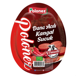 Polonez Acılı Sucuk 240 G / Spicy sausage / ไส้กรอกเนื้อตุรกี แบบเผ็ด