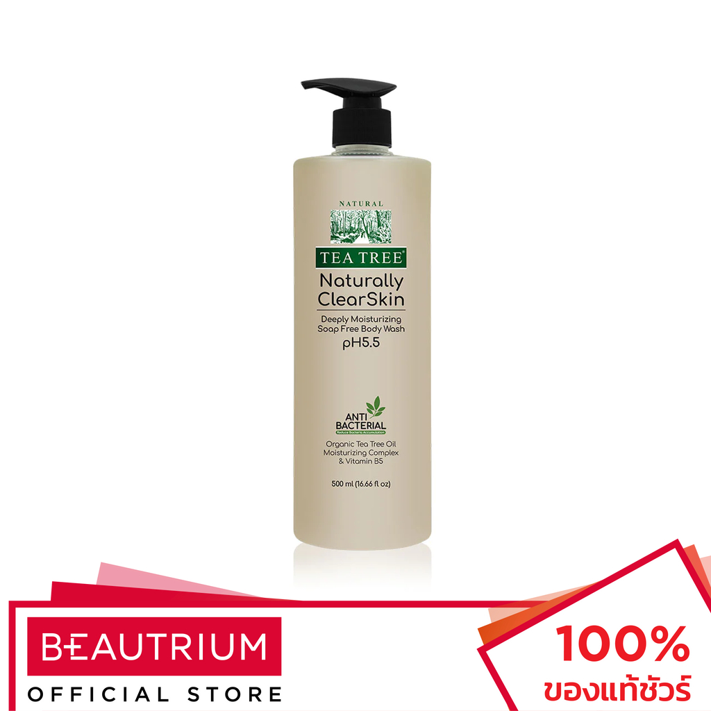 TEA TREE Naturally Clear Skin Mild & Deep Clean Body Wash ผลิตภัณฑ์ทำความสะอาดผิวกาย 500ml