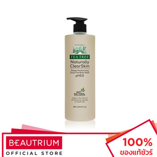 TEA TREE Naturally Clear Skin Deeply Moisturizing Soap Free Body Wash pH5.5 ผลิตภัณฑ์ทำความสะอาดผิวกาย 500ml