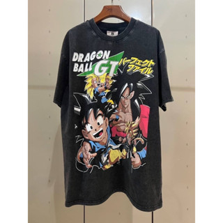 DRWGON BALL GT GOKU VINTAGE  งานสวยสุดในราคาที่ดีที่สุด ผ้าฟอก อกใหญ่ ทรง over size