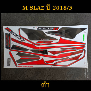 สติ๊กเกอร์   M SLAZ สีดำ ปี 2018 รุ่น 3