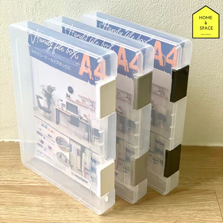 📗กล่องแฟ้มเก็บเอกสารกระดาษ (A4) รุ่น FB-002 (หูล็อคคละสี)📒