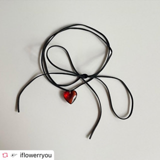 i/flower/you รุ่น glassy heart (mini red)