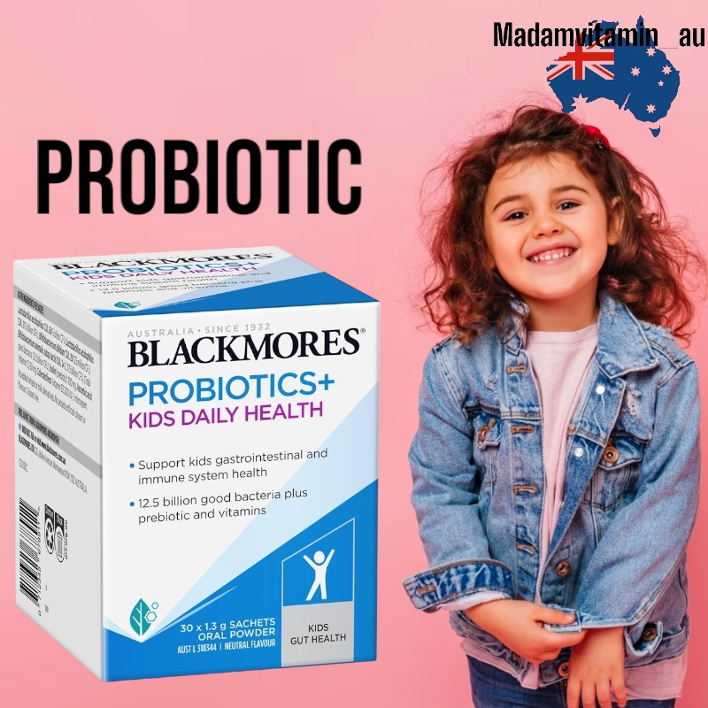 โปรไบโอติก+พรีไบโอติก สำหรับเด็ก Blackmores Probiotics+ Kids Daily 30 x 1.3g  30