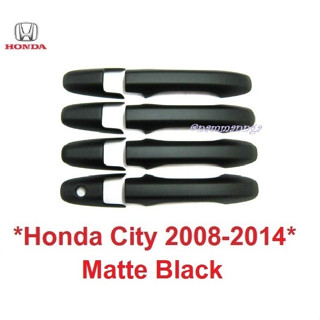 ครอบมือจับประตู HONDA CITY 2008 - 2013 สีดำด้าน ฮอนด้า ซิตี้ ครอบมือดึง ครอบมือเปิด ประตู ครอบมือจับ มือจับประตู ที่ดึง