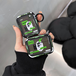 เคสแอร์พอด 3 Case Airpods 3 pro2 case บัตรน้ำขึ้นน้ำลง ฮิพฮอพ BAPE ทนต่อการตก Case Airpod 3 pro2  เคส Airpod 1 gen2 case