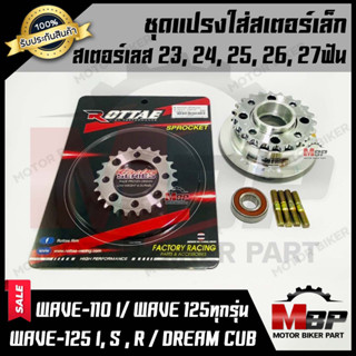 ชุดแปรงสเตอร์เล็ก 23, 24, 25, 26, 27ฟัน สำหรับ WAVE110I/ WAVE125I(ทุกรุ่น)/ WAVE125S/ WAVE125R/ WAVE125(ทุกรุ่น)/ DREAM