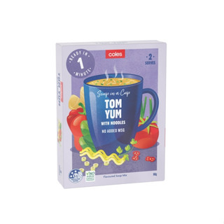 Coles - Tom yum soup with noodles 60g