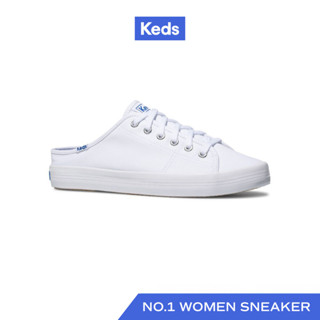 KEDS รองเท้าผ้าใบ เปิดส้น รุ่น KICKSTART MULE CANVAS สีขาว ( WF61986 )