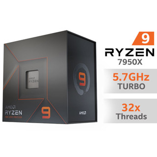 CPU (ซีพียู) AMD RYZEN 9 7950X 4.5 GHz (SOCKET AM5) รับประกัน 3 - Y