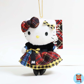 มือสอง Hello Kitty and Mimi Birthday Doll Mascot Holder year 2020 Sanrio plush doll keychain🇯🇵ตุ๊กตาคิตตี้