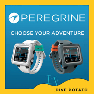 NEW EDITION SHEARWATER PEREGRINE ADVENTURES EDITION Dive Computer Scuba Diving-BLACK AND LIGHT COLOUR