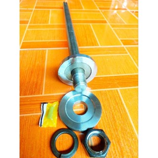 แกนเพลาเลื่อยวงเดือน ยาว 50 CM เพลาขนาด 1นิ้ว หน้าแปลนประกับใบโต 74mmหนา12mm แข็งแรงทนทาน