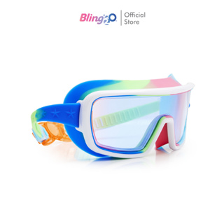 BLING2O แว่นตาดำน้ำเด็กสีสดใส ยอดฮิตจากอเมริกา PRISMATIC-GADGET GREEN ป้องกันฝ้าเเละ UV ถ่ายรูปสวย