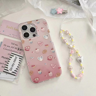 🎁ส่งของขวัญ🎁เคสไอโฟน 14 Pro Max 13 12 11 เคส for เคสไอโฟน11 น่ารัก สร้อยข้อมือ พกง่ายๆ การป้องกันการตก Case