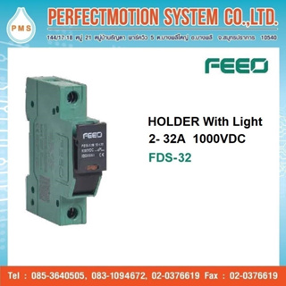 HOLDER WITH LIGHT 2-32A 1000 VDC ( FDS-32 ) สินค้าพร้อมส่งจากไทย