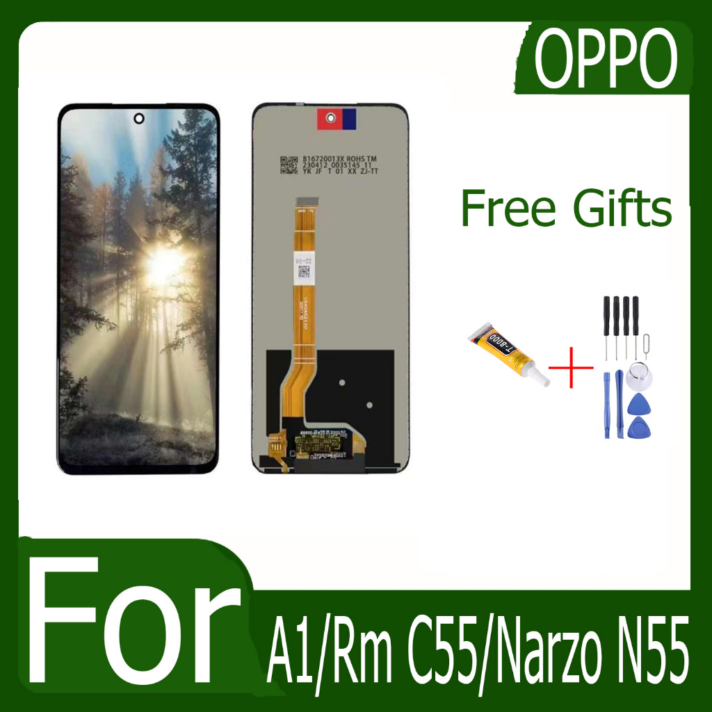 งานแท้ LCD oppoA1 /RM C55 งานแท้ จอ  Realme Narzo N55 หน้าจอพร้อมทัชสกรีน แถมชุดไขควง