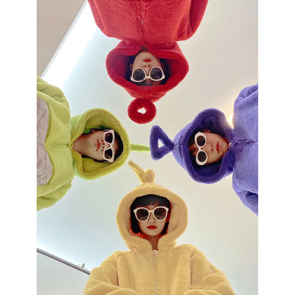 💛Teletubbies💜ชุดนอน ชุดกันหนาว ชุดนอนน่ารักๆ ชุดเทเลทับบี้ ชุดมาสคอต ชุดนอนขน - รูปที่ 5