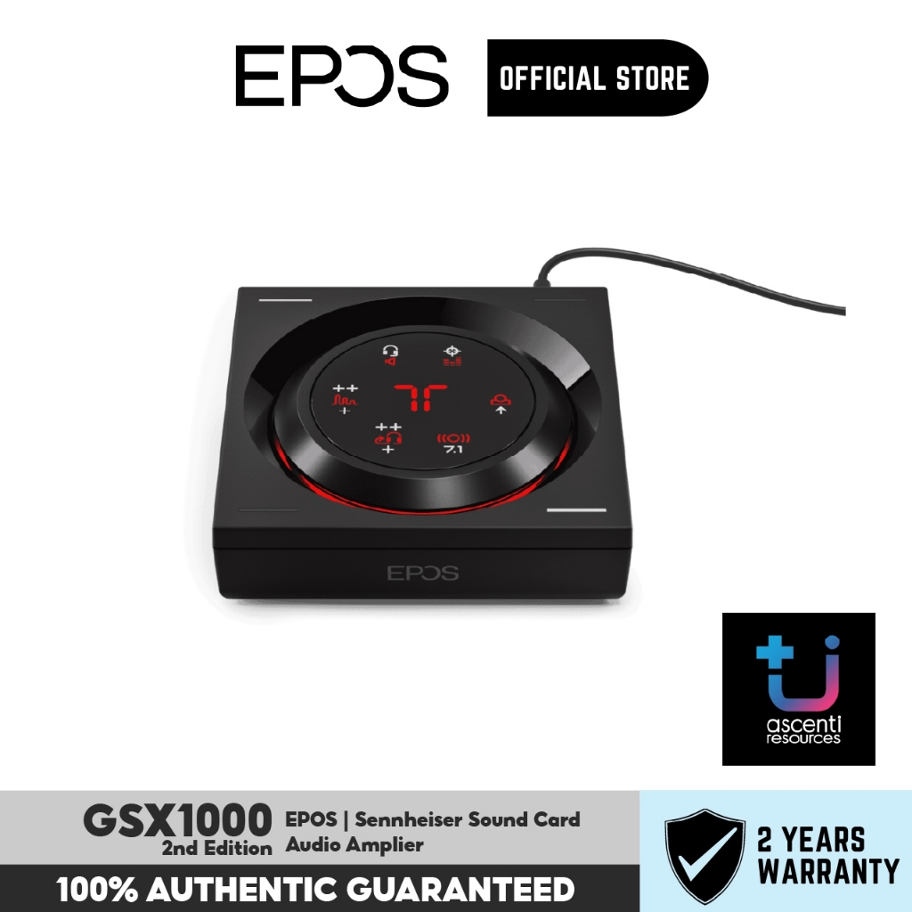 EPOS | Sennheiser GSX 1000 2nd edition External Sound Card with EPOS 7.1 Surround Sound (GSX 1000)