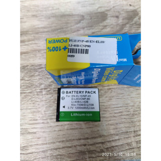 Fuji แบตกล้องฟูจิ รหัสแบต NP-45 รหัสแบต FNP-45/EN-EL10/LI-40B/CNP10 แบตเตอรี่กล้อง Fuji J110, J120, J150, J210, J250 , J