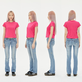 BT10 Fuchsia : Baby Tee cotton100%