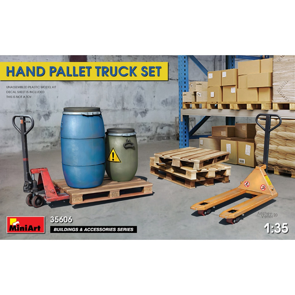 [MiniArt] 1/35 : Hand Pallet Truck Set [MI 35606]