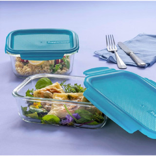 !!Tupperware (สุดคุ้ม)!! กล่องเเก้ว กล่องใส่อาหาร ขนาด 1 ลิตร