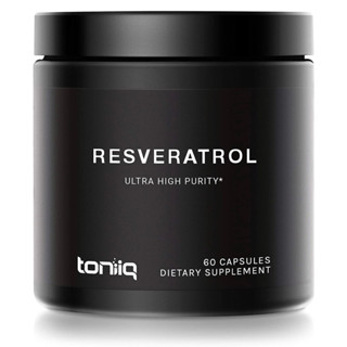 exp05/24 Toniiq Resveratrol - Ultra High Purity 600mg 60caps 180vaps