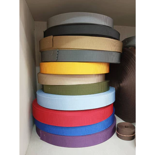 (1หลา) สายไนลอนลาย2000 ขนาด 1นิ้ว (2.5ซม.) สายเนื้อไนลอน สำหรับทำสายกระเป๋า/รองเท้า