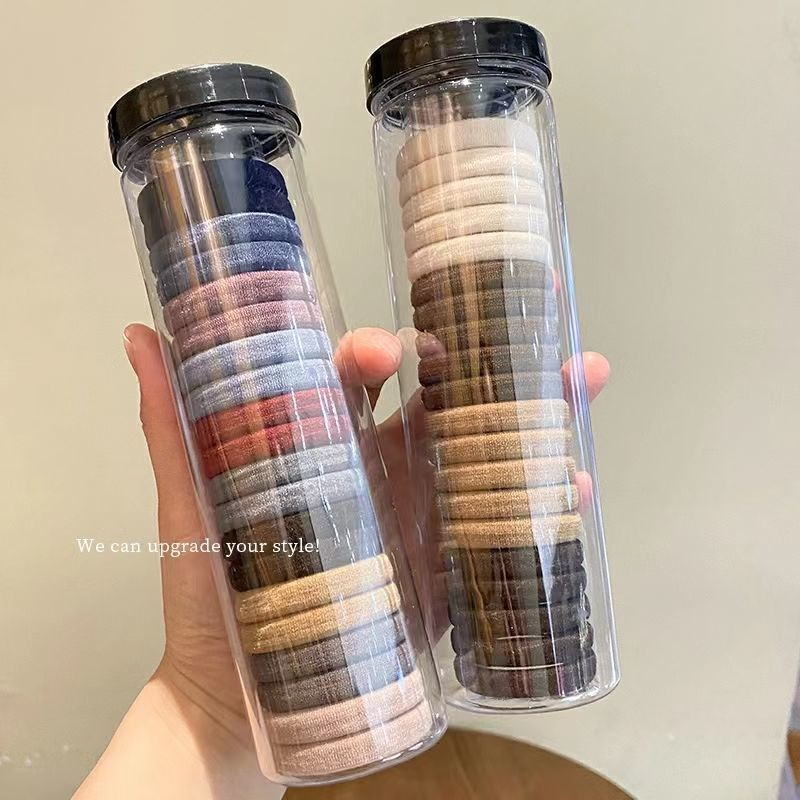 [จัดส่งในกทม] แฟชั่นเกาหลี ยางรัดผม（20pc/box） เครื่องประดับผมสไตล์เรียบง่าย ทนทานไม่แตกหักง่าย