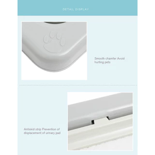 [70025] Kanimal Dog Toilet ห้องน้ำสุนัข ขนาด 55x45x3.7 ซม. รุ่น Classic เปิดฝาบน พร้อมที่ล็อคฝา สำหรับสุนัขพันธุ์กลาง