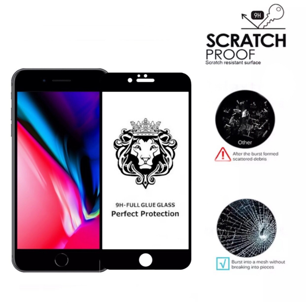 9H Full ฟิล์มกระจก เต็มจอ สำหรับ ไอโฟน รุ่น6 6s 6plus 6splus 7 7plus 8 8plus SE 2020 Temperedglass ราคา ถูกที่สุด ดีลบีเคเค แกลเลอรีภาพที่ 3